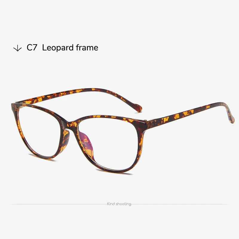 Leopard Toketorism прозрачная оправа очки женские очки ретро очки с прозрачными линзами 7342 - Цвет оправы: Leopard