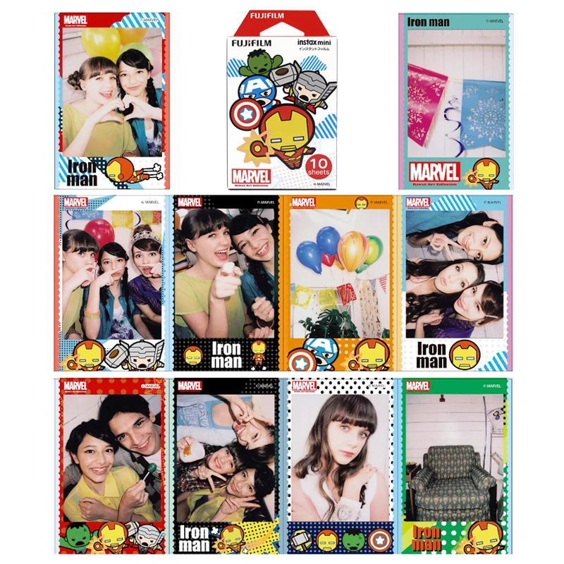 Fujifilm Instax Mini Marvel Instant 30 пленка для Fuji 7 s 8 + 9 25 50 70 90 300 SP 1 2 принтера|instax mini|fujifilm instax