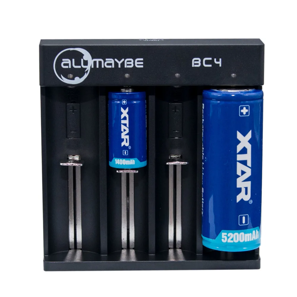 XTAR бренд Allmaybe BC4 4-Bay Micro USB литий-ионная батарея Батарея Зарядное устройство для 3 6