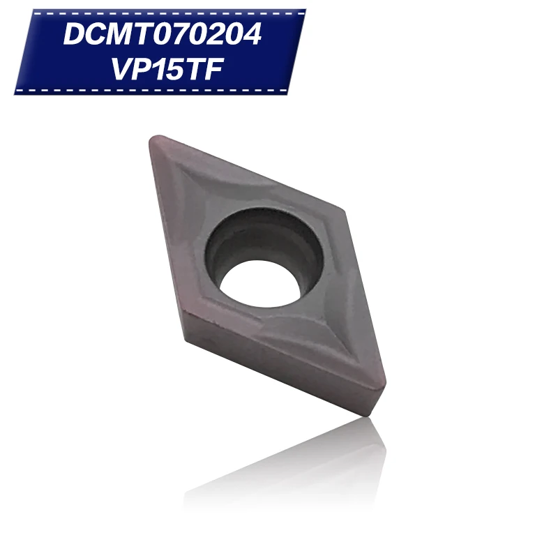 10 шт. DCMT070204 VP15TF внутренние токарные инструменты твердосплавные вставки режущий инструмент инструменты с ЧПУ токарные инструменты токарные станки резак