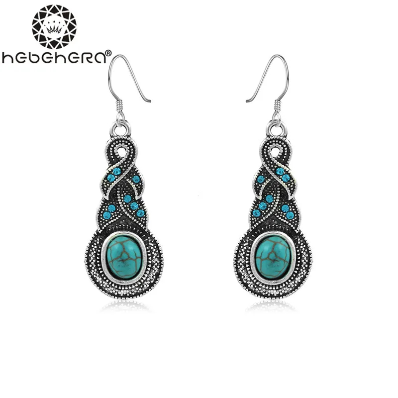 A0165 Богемия Этническая Стиль Винтаж Висячие серьги Бесконечность витая Серьги