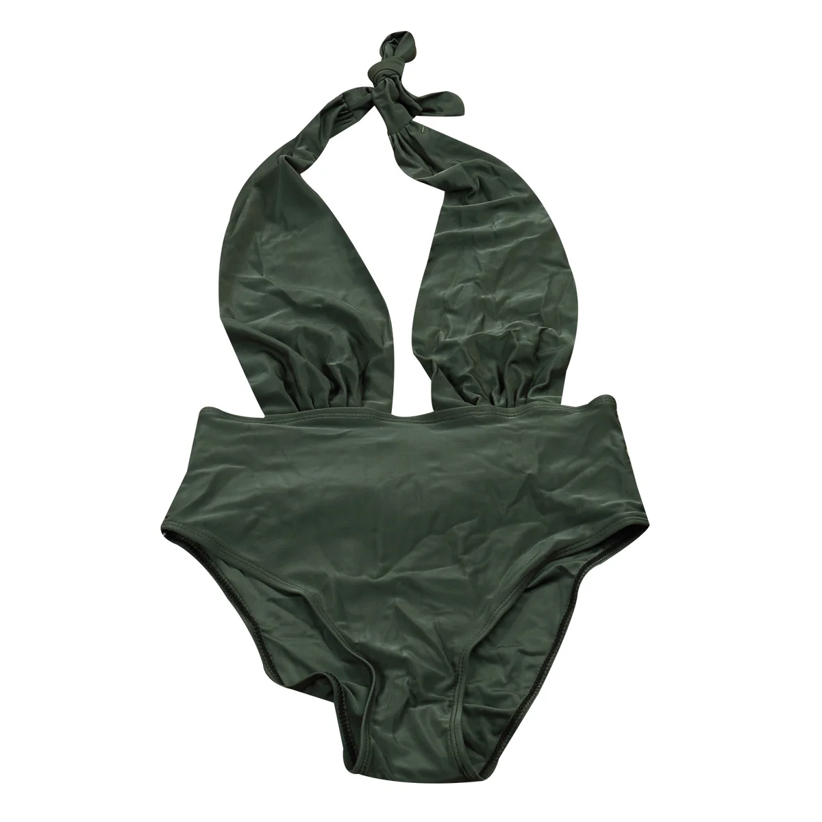 Женский слитный купальник с V-образным вырезом и открытой спиной | Спорт