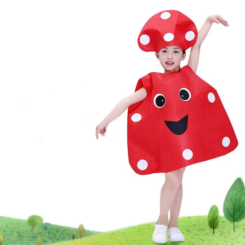 Детский праздничный костюм на Хэллоуин с изображением фруктов овощей персика