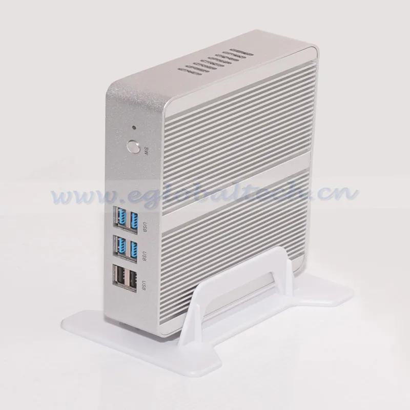 Процессор EGlobal fanless Nuc Windows 10 Мини ПК Intel Core i7 5500U платформа 4 ГБ 8 ГБ DDR3L Оперативная память Настольный микрокопьютер HD 4K Minipc ТВ коробка