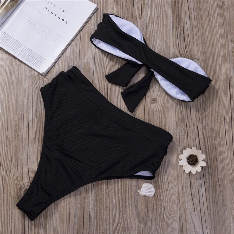 2019 летний сексуальный Однотонный женский купальник с бюстгальтером пуш ап