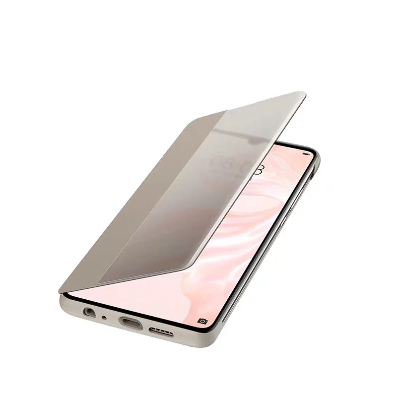 100 original huawei smart window holster flip cover leather phone case voor huawei p30 p30pro free global shipping