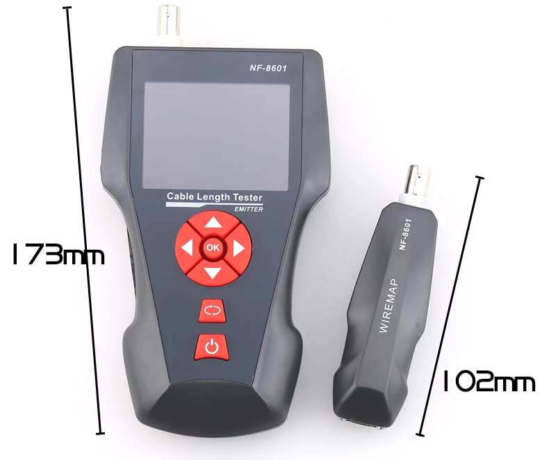 Noyafa NF-8601A многоцелевой цифровой кабельный трекер для проверки длины пинг и POE Тестер