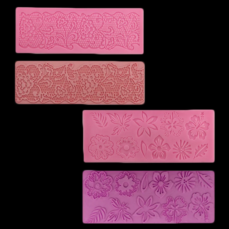 Декоративные инструменты для выпечки с цветочным узором силиконовые подушечки