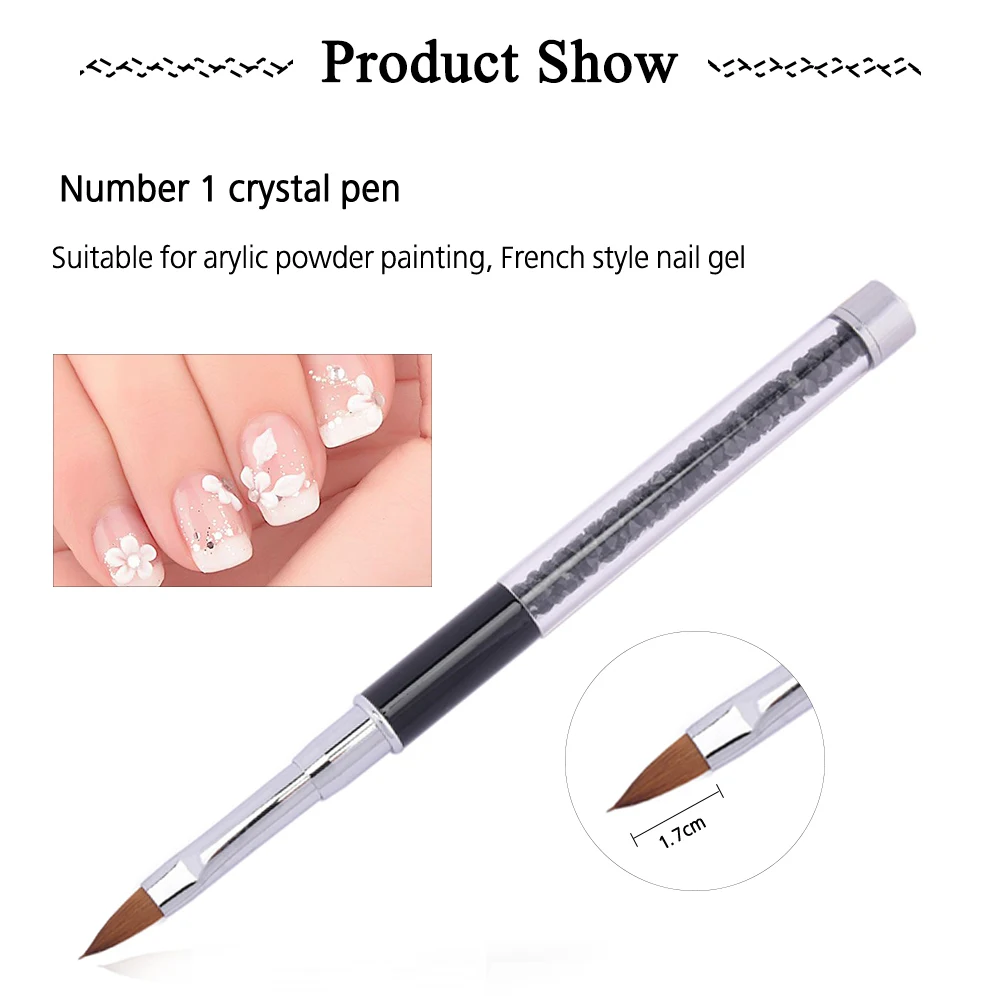 ROSALIND дизайн ногтей акриловая ручка УФ гель щетка для Рисование линий наконечники