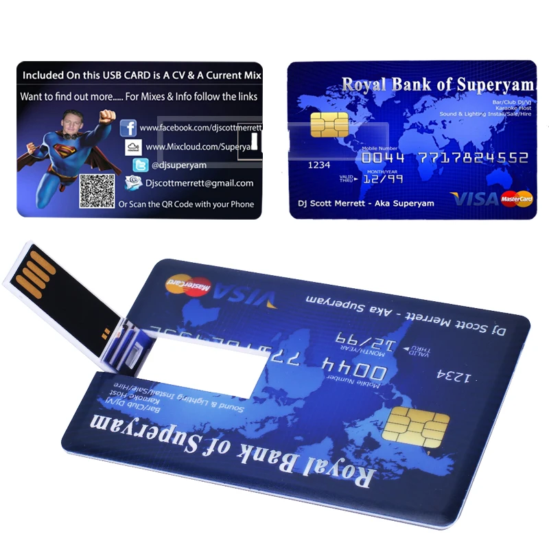 Micro Drive Банковская Карта Форме Флэш-Накопителя Для Планшетных ПК Автомобиля 16 ГБ 8