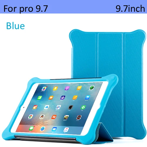 pro 9.7 blue Чехол для iPad air 1/2 pro 9,7/10,5 силиконовый кожаный чехол с откидной крышкой, ударопрочный, полностью закрытый и спящий - Цвет: pro 9.7 blue