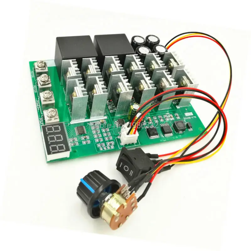 WS16 DC 10 55V 12V 24V 36V 48V 100A контроллер скорости двигателя PWM HHO RC выключатель обратного