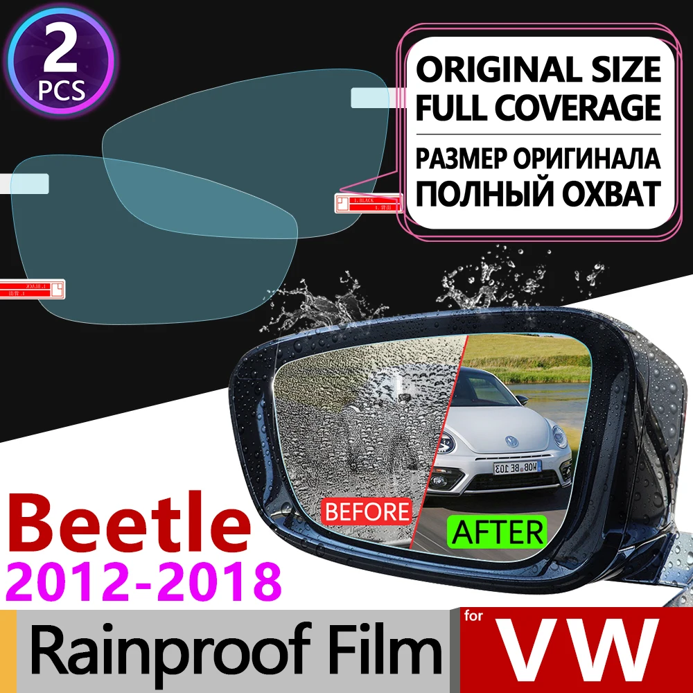 Антизапотевающая пленка для заднего вида зеркала Full Cover для Volkswagen VW Beetle 2012 - 2019 A5.