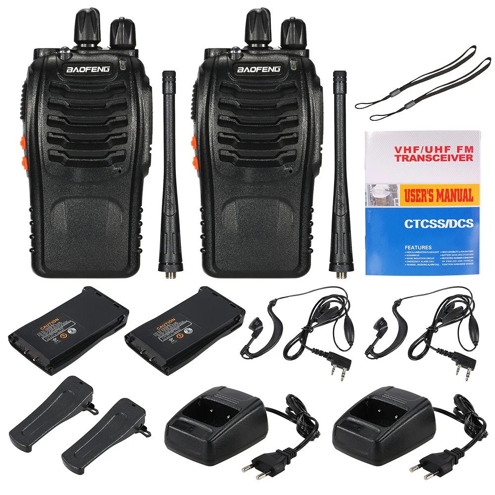 1/2 шт BaoFeng®16CH FM UHF 400-470 МГц Talkie “иди и болтай Walkie трансивер 2-передающая радиоустановка Портативный ручной переговорные фонарик