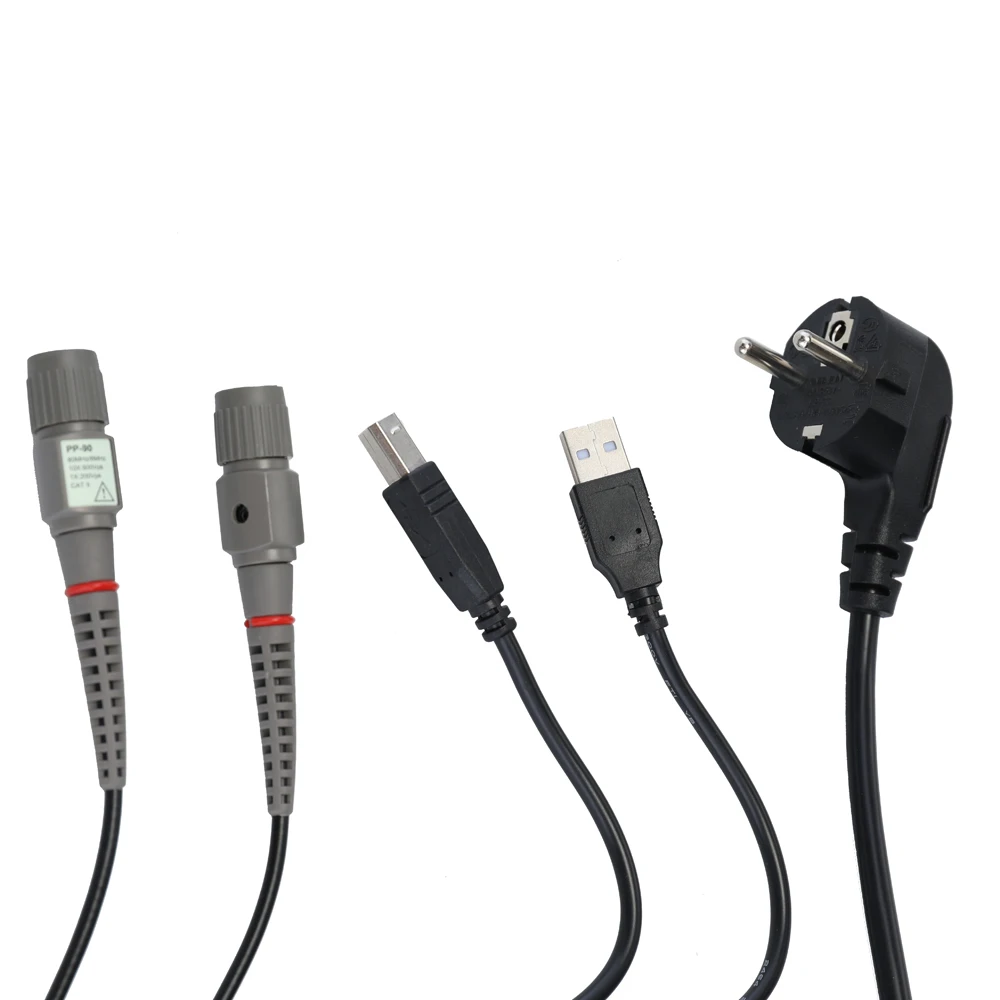 Hantek DSO5102P портативный цифровой осциллограф 2CH 100MHz 1GSa частота дискретизации 40k длина записи Настольный скопметр 7 дюймов RU Store