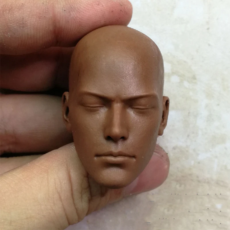 Масштаб 1/6 Африканский монах неокрашенные головы открытые глаза и закрытые для