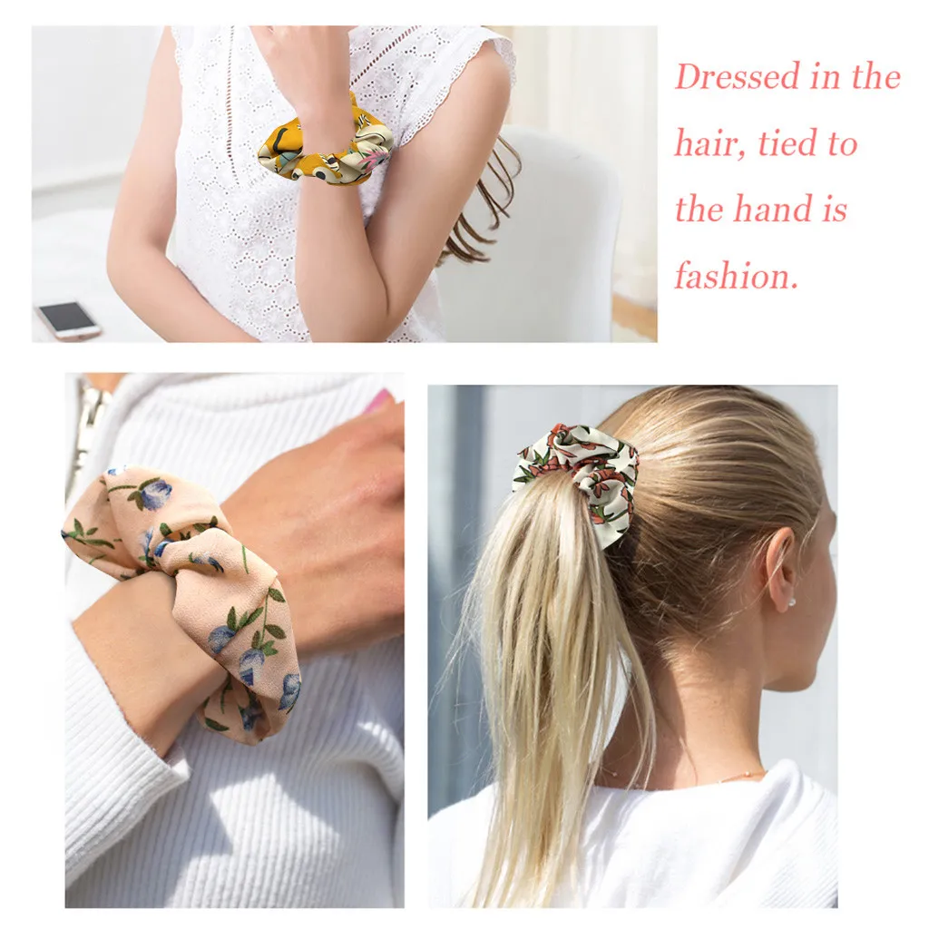 

Hair band 50 Pcs Chiffon Elastic Hair Bands for Women or Girls Hair Accessories