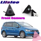 LiisLee Автомобильная фронтальная камера для Volkswagen VW Touran 2010-2018 2015 с логотипом, передняя решетка, сделай сам, Передняя камера с ручным управлением