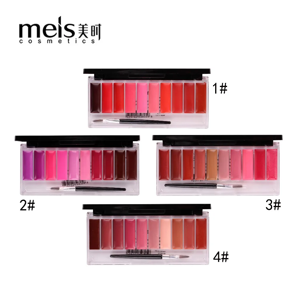 MEIS бренд блеск для губ Губная помада Косметика Профессиональный Макияж 10 цветов
