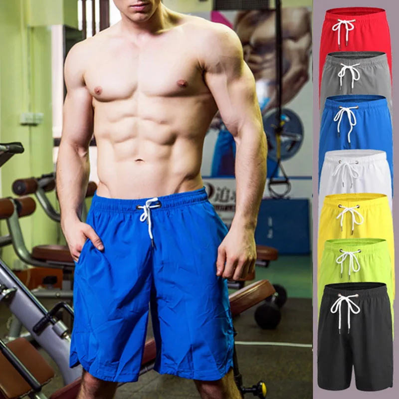 HEFLASHOR 2019 высокое качество хлопок мужские быстросохнущие пляжные шорты