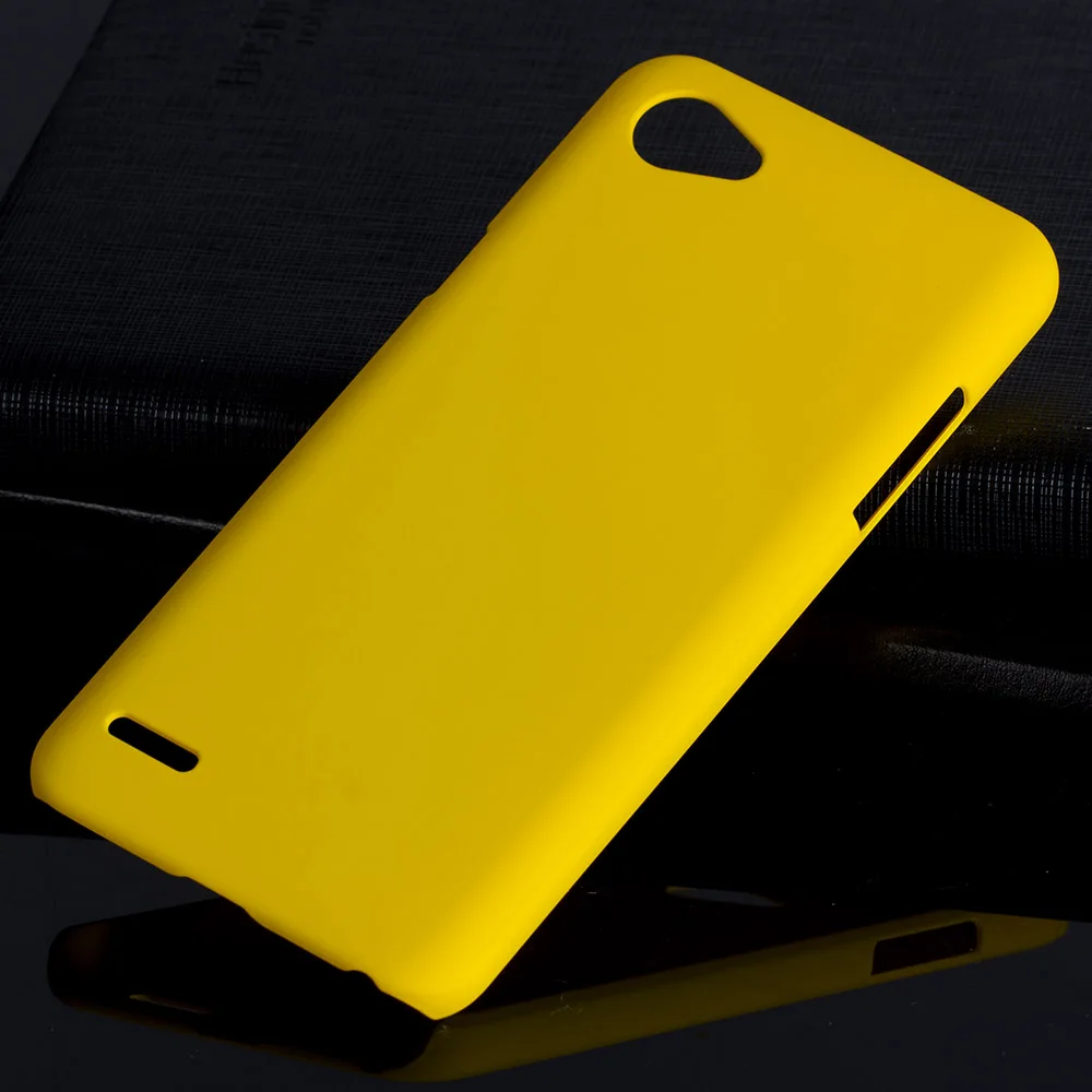 Матовая Пластик Coque 5.5For Lg Q6 чехол для Lg Q6 Q6a плюс альфа M700 M700a телефона чехол-лента на заднюю панель - Цвет: Yellow