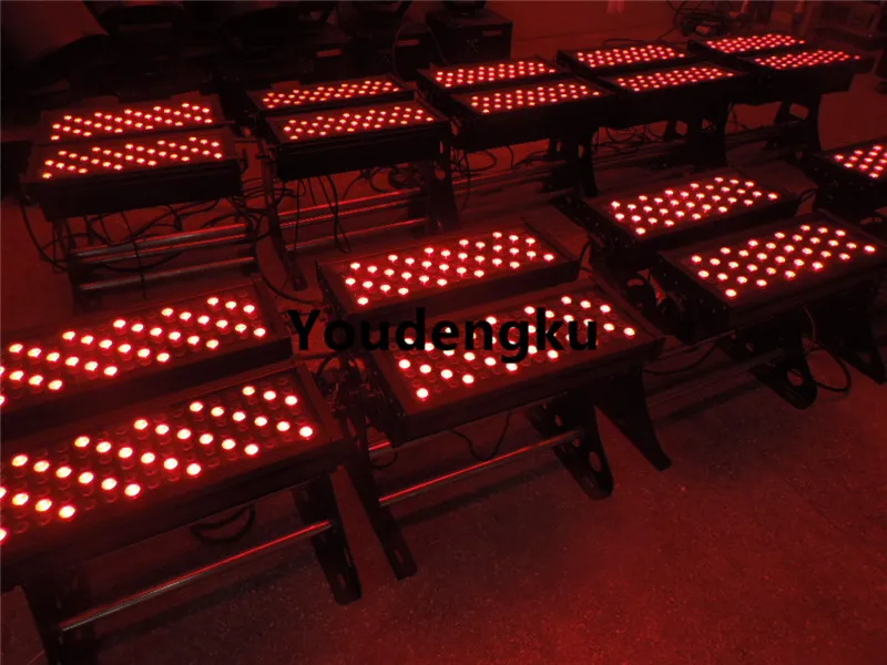 2 шт. высокого здания Яркость открытый мыть освещение 192x3 Вт IP65 DMX512 LED RGBW Шайба