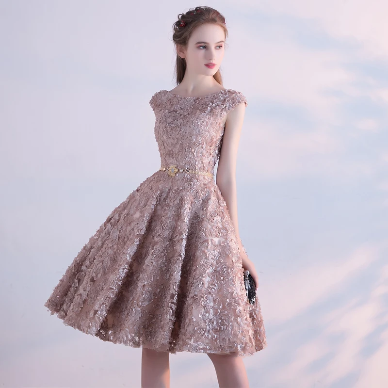 weiyin Real Photo 2020 New Prom Dress In Stock Evening Gown A-line Lace Formal Wedding Party Dresses WY415 | Свадьбы и торжества