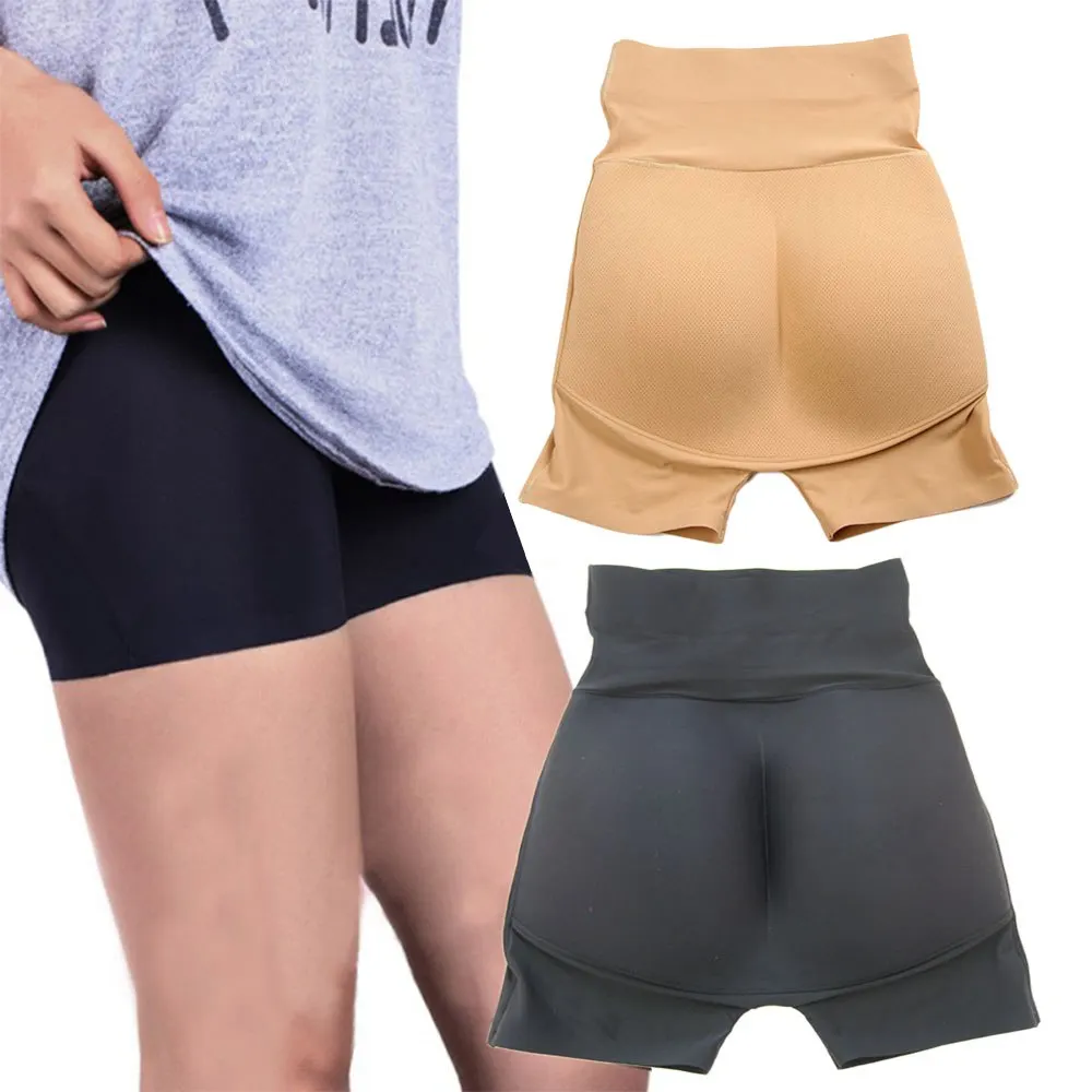 Для женщин подтягивающее ягодицы искусственная для ягодиц Body Shaper нижнее белье, бесшовное нижнее белье, Высокая талия трусы с эффектом подтяжки ягодиц Shaper Pad Управление трусы искусственная для ягодиц носки