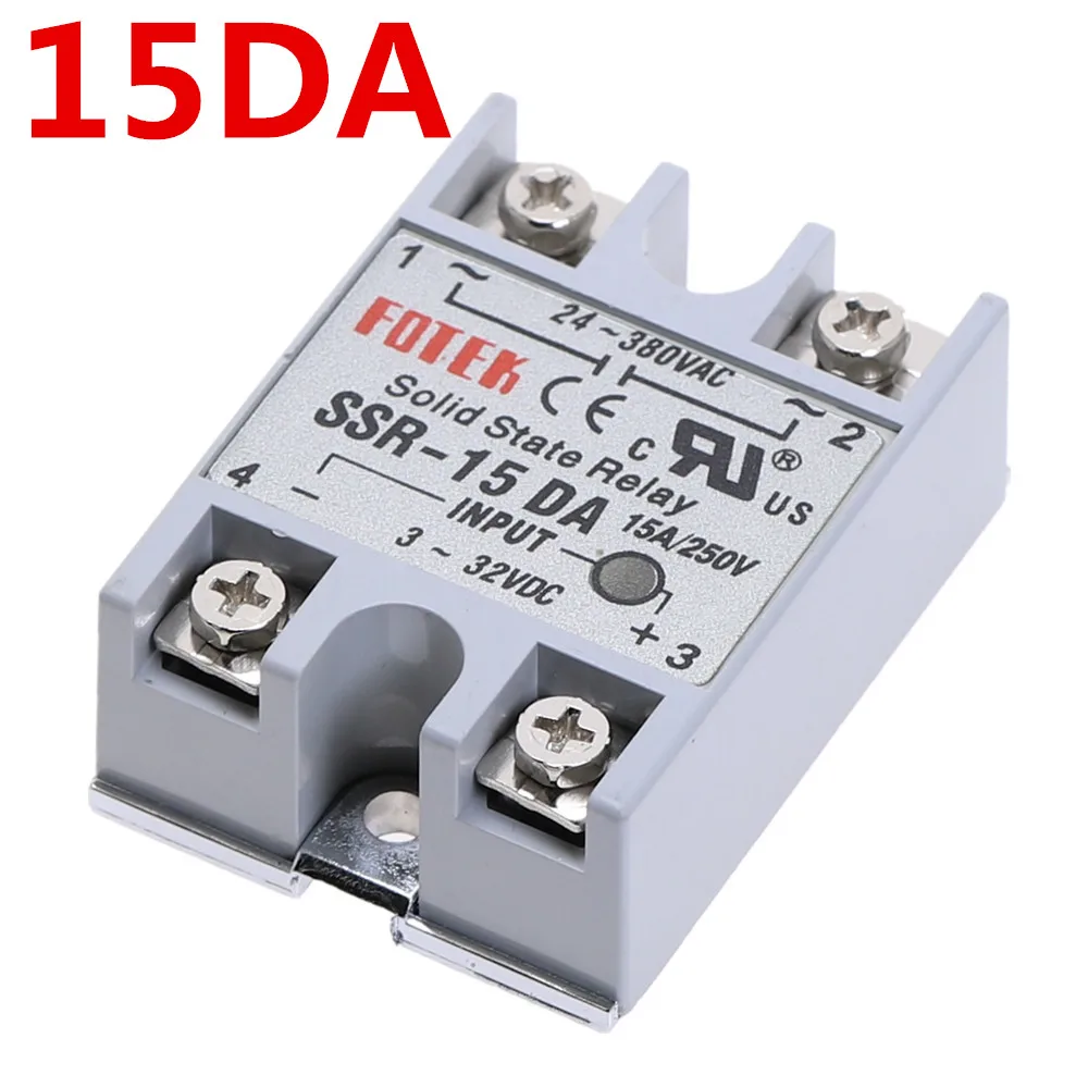 1 шт. SSR-40DA 40 DA твердотельные реле Модуль 3-32 В DC вход 24-380VAC 40A