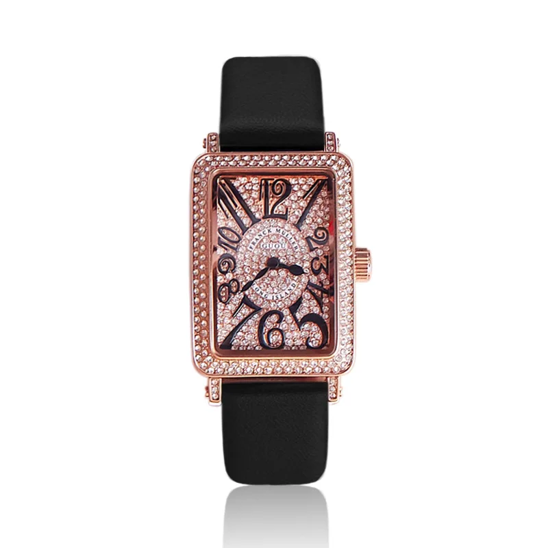 

Fashion Watch Top Brand Women Leather Watch Rectangular Dial Independent Female Casual Watches Ladies Gifts Quartz WristWatch