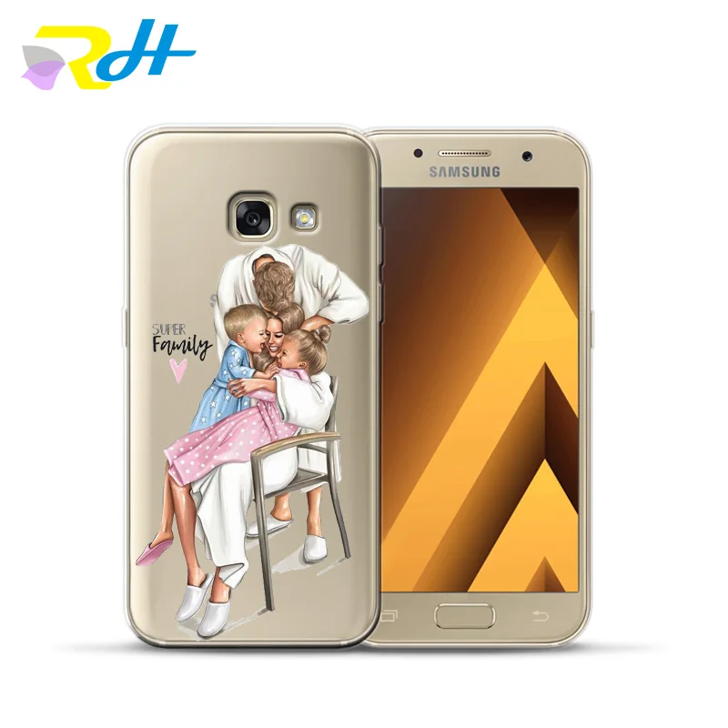 2 Мягкий ТПУ чехол для samsung Galaxy A7 Coque Etui Baby Mom Girl для samsung Galaxy A10 20 30 40 50 70 A6 A8 Plus чехол - Цвет: 2