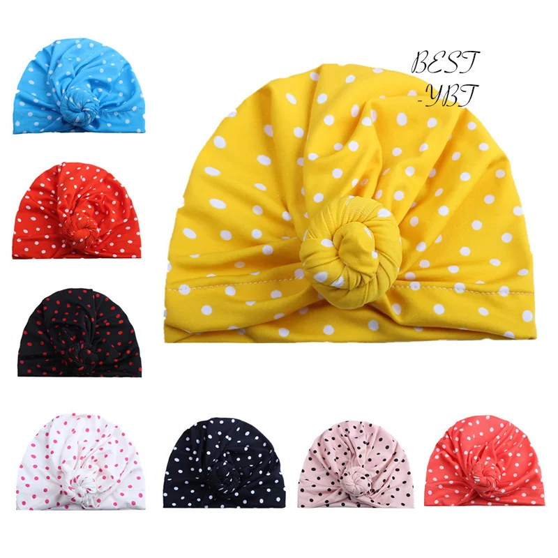 2018 Fashion Style European American Lovely Girl's Dots Cross Bow Hat | Аксессуары для одежды