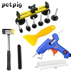 Набор инструментов для удаления вмятин на автомобиле, клеевой пистолет 20 Вт, набор инструментов для устранения вмятин