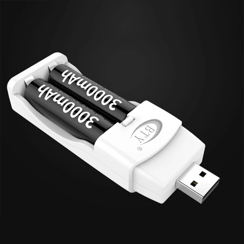 1 шт. Батарея быстрый USB Зарядное устройство Беспроводной Удобное Зарядное устройство для аккумуляторов АА ААА металл-гидридных или никель 1,5 V Перезаряжаемые Батарея № 5 № 7 2A 3A