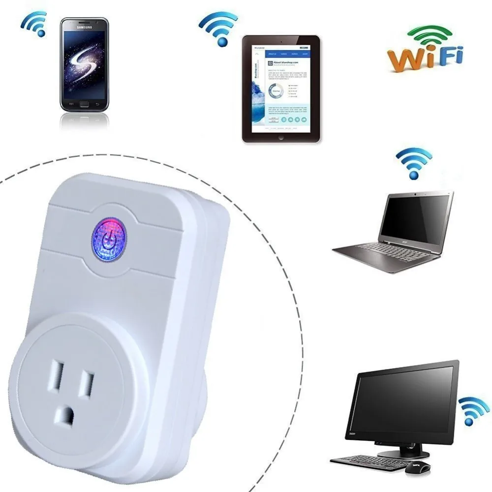 США plug Sharktron умная вилка Wifi розетка AU EU US uk Энергосбережение работает с Google Home Mini