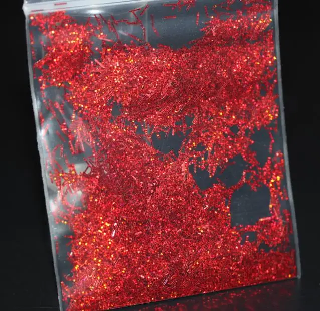 Red 500grams Голографическая Лазерная Серебристая мишура бар блески различной формы 0,2x3 мм эпоксидная смола блеск iphone чехол блеск - Цвет: Red 500grams