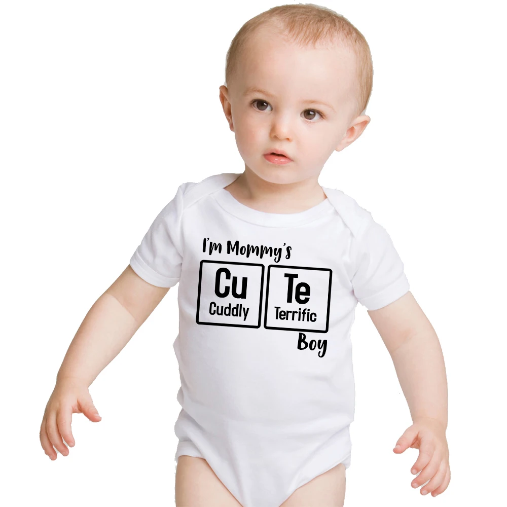 Милый и потрясающий принт с буквами для детей комбинезон мальчиков одежда