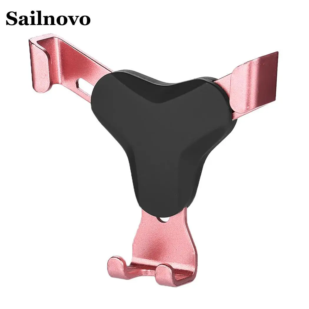 rose golden Sailnovo y-образный Автомобильный держатель для телефона, вентиляционная решетка, Гравитационный держатель для мобильного телефона, автомобильный держатель, подставка для общего мобильного телефона - Цвет: rose golden
