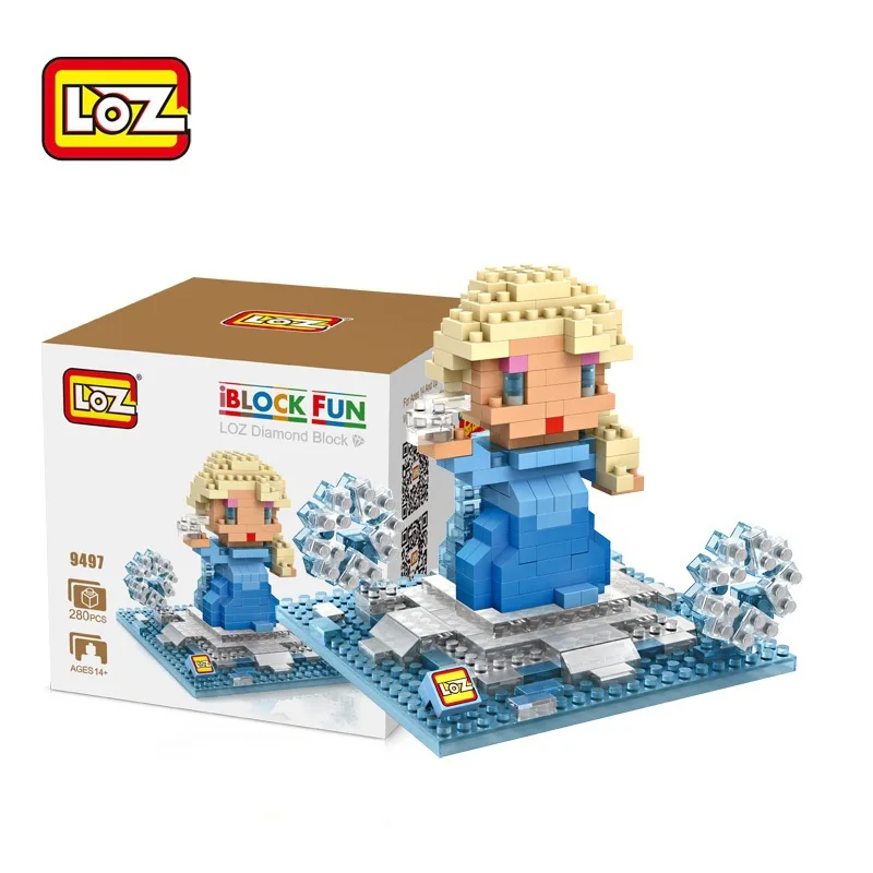 Мультфильм Фильмы Принцесса Ариэль Эльза Анна Олаф Игрушки Куклы Building Block модель