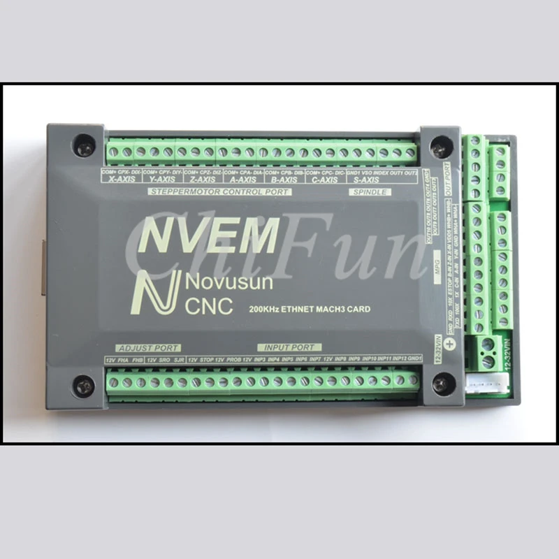 Английская версия NVEM 5-осевой Ethernet MACH3 интерфейсная плата числового программного управления 200 K шаговый мотор управления импульсный выход