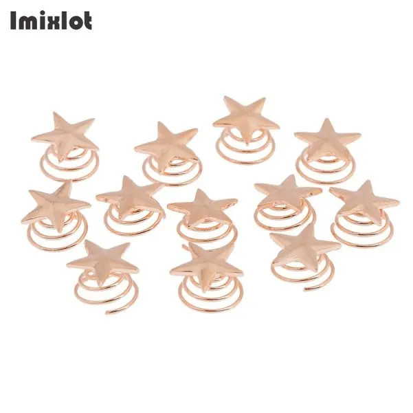 16 Imixlot 12pcs Bridal Crystal Pearl Flower Spiral Twist Hair Pins Clips Wedding Jewelry Bride Headdress Women Hair Accessories - Окраска металла: 16
