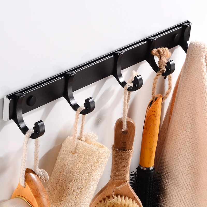 Крючки для халата крючок полотенец одежды пальто настенная вешалка алюминиевая