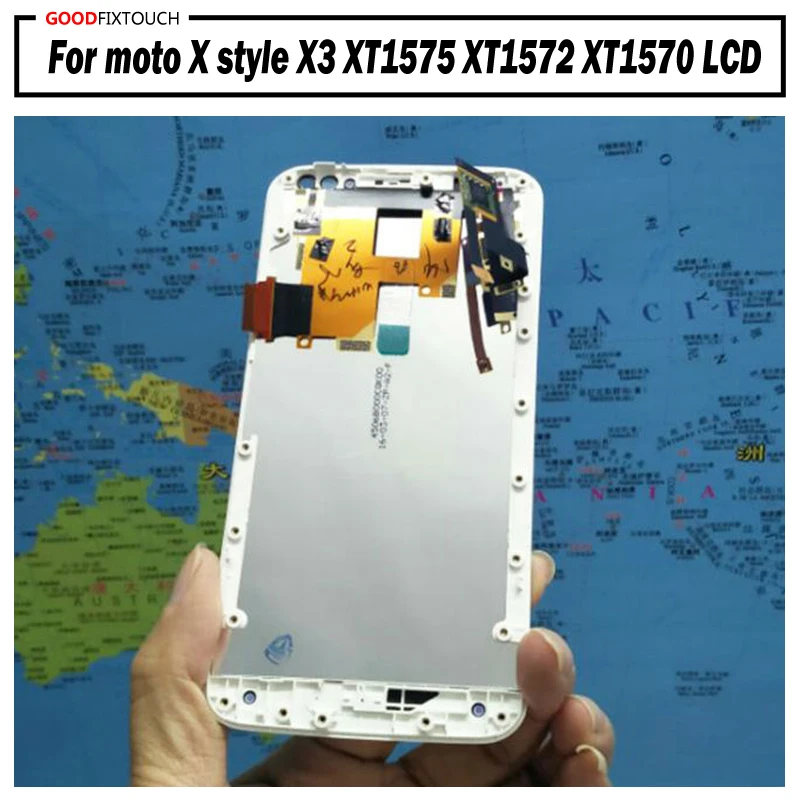 100% протестированный ЖК-дисплей для motorola moto X style X3 XT1575 XT1572 XT1570 сенсорный экран