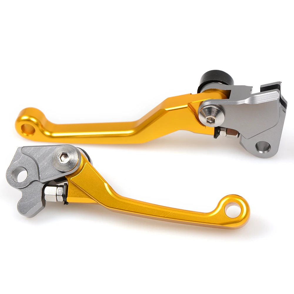 Красный с ЧПУ Сводные сцепные рычаги для Honda CRF250R CRF450R CRF 250R 450R 2007 2008 2009 2010 2011 2012 2013 - Цвет: Золотой