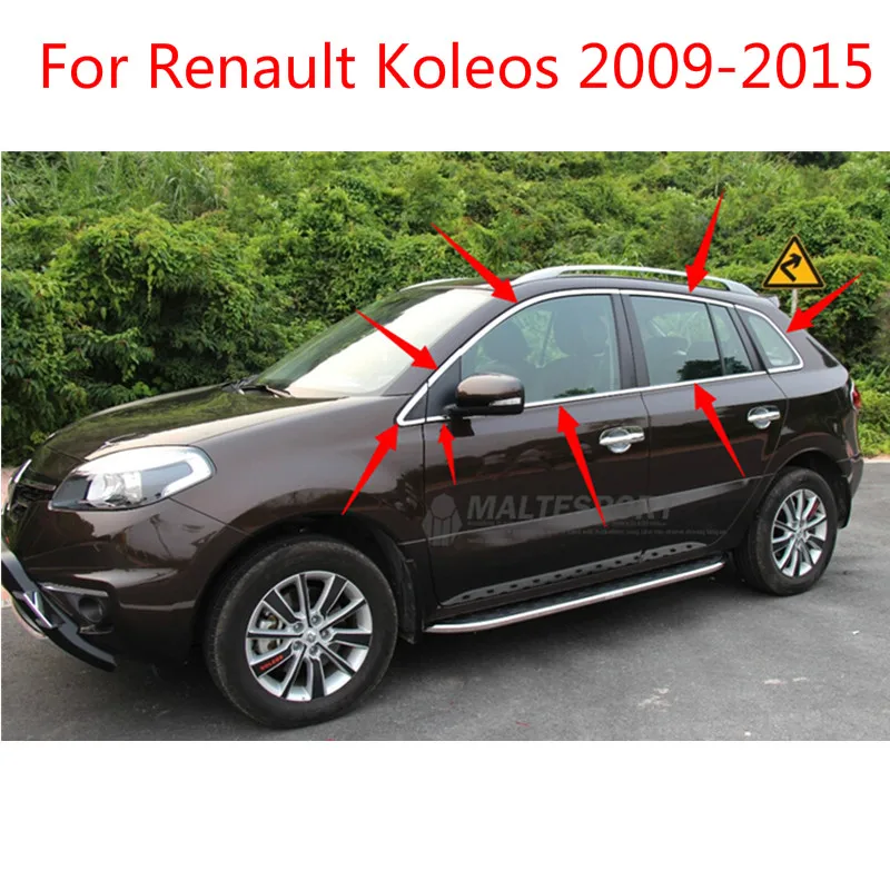 16 шт. полоски из нержавеющей стали для Renault Koleos 2009-2015 | Автомобили и мотоциклы