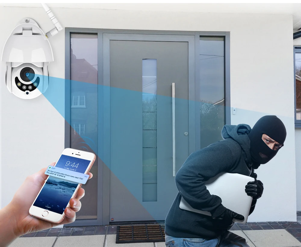FREDI уличная PTZ ip-камера 2MP 1080P Скорость купольные камеры видеонаблюдения Водонепроницаемая беспроводная сеть WiFi домашняя камера видеонаблюдения