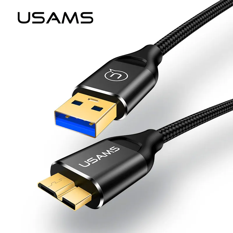 USAMS 1m U19 USB A to Micro B Hard Drive Data Braided Cable For Phone Hard Drive USB 3.0 5Gbps Fast Transmission Charge Cable
USAMS 1m U19 USB A to Micro B Hard Drive Data Braided Cable For Phone Hard Drive USB 3.0 5Gbps Fast Transmission Charge Cable