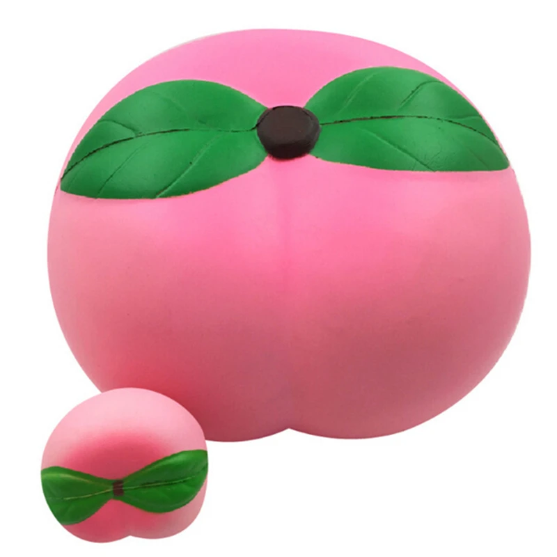 Мягкая мягкая большая оранжевая Клубничная игрушка в форме арбуза персика