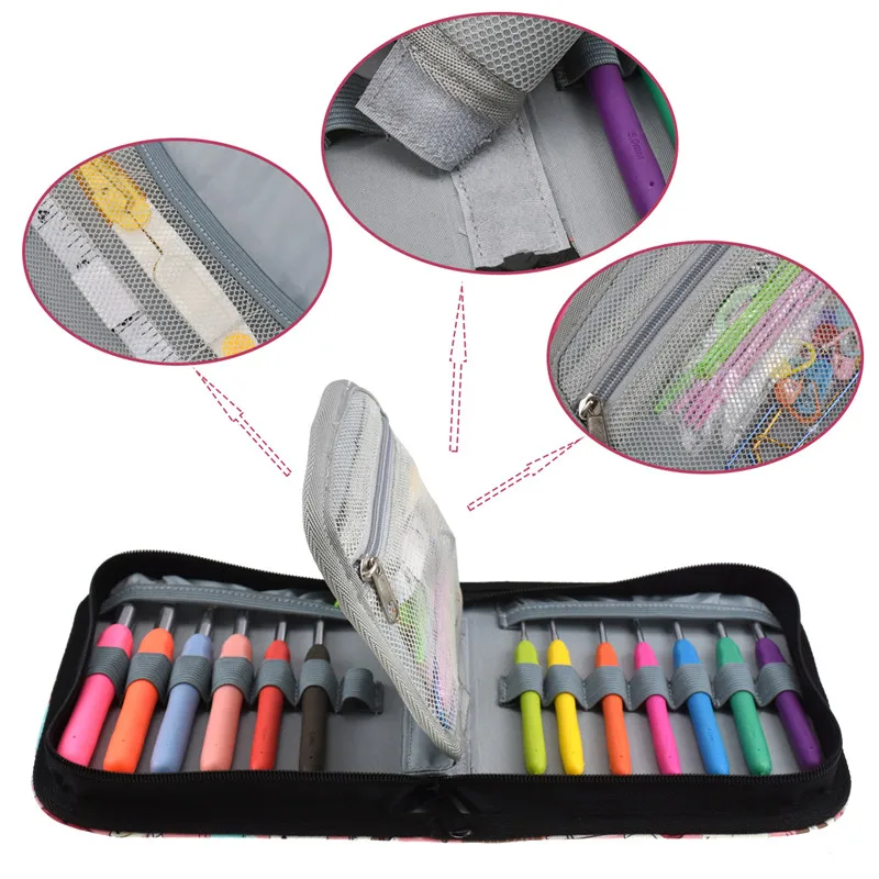 Новый набор крючков для вязания крючком с чехол 14 Экстра животное эргономичная