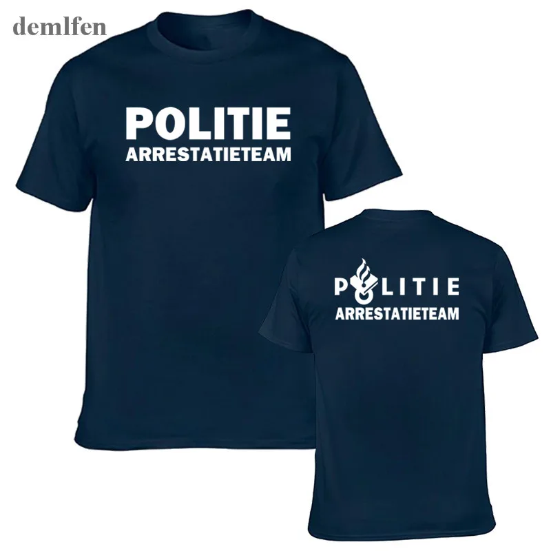 Нидерландская футболка с полицейским автоматом Kaibil Special Swat Unit Force Мужская модная